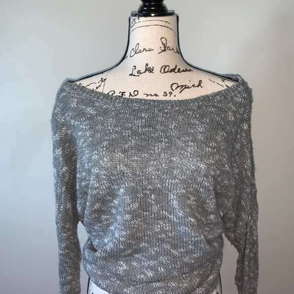 Oversized Dark Gray Melange Sweater - Picture 7 of 7